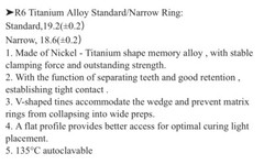 Dental Sectional Matrix Ring-Standard-Fits Palodent, Triodent V3-SHIPS FROM U.S.