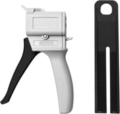 50ml Dual Cartridge Dispensing Gun Kit 1:1 2:1 AB Adhesive Applicator w Nozzles+