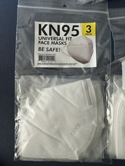 White KN95 Universal Fit 5 Layer Face Mask Disposable 10-3packs (30 Masks Total)
