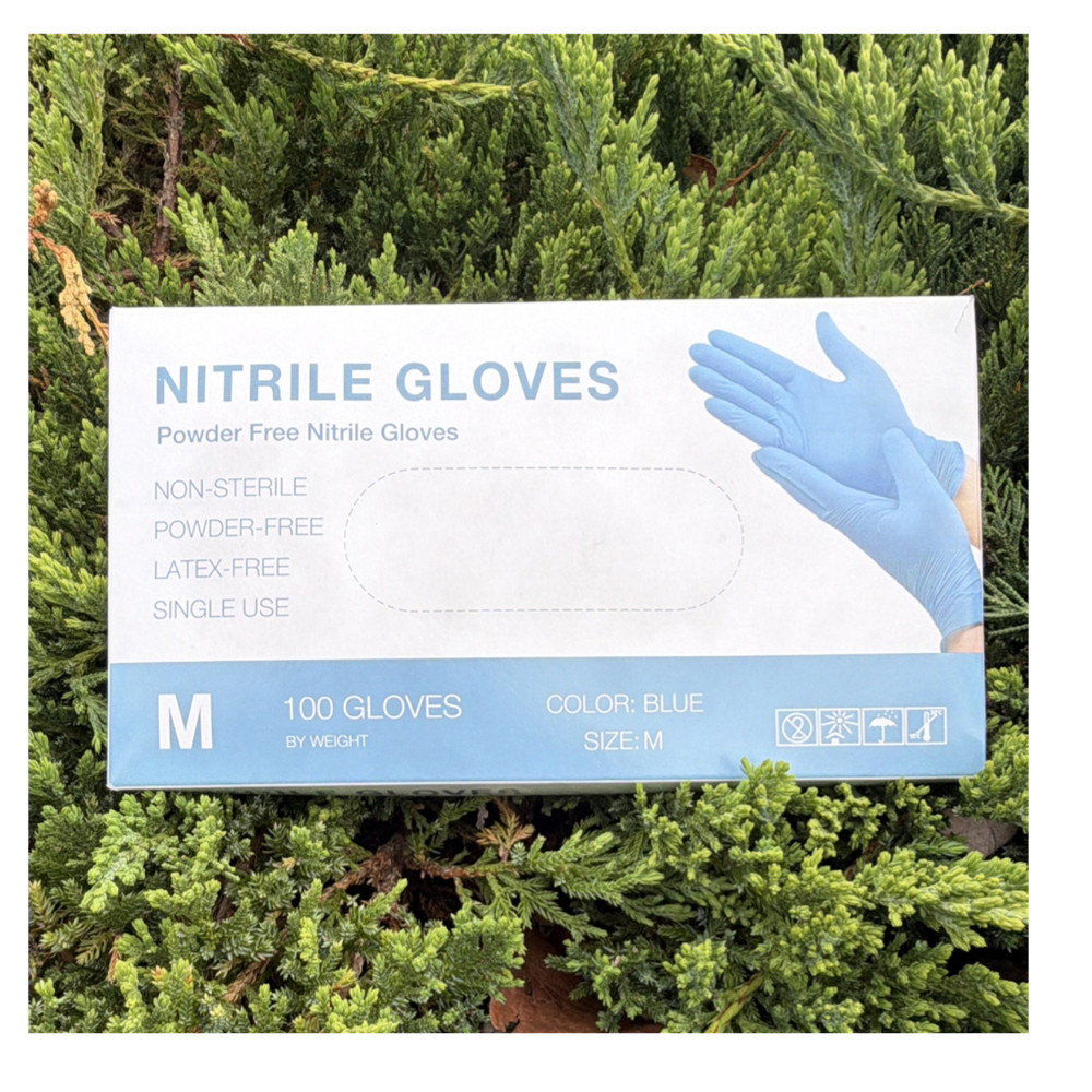 Nitrile Powder-Free Gloves Medium (Color Blue). Case of 1000. BULK Discount.