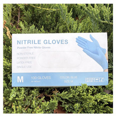 Nitrile Powder-Free Gloves Medium (Color Blue). Case of 1000. BULK Discount.