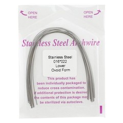 100pcs Dental Orthodontic Stainles Steel Arch Wire Round/Rectangular Ovoid Wires