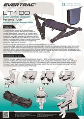 Everyway4all EverTrac Taiwan LT100 Lumbar back support adjustable personal belt