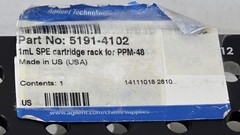 SPE cartridge rack 1 mL P/N 5191-4102 for PPM-48 Positive Pressure Manifold 48