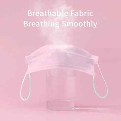 50/100 Pcs Pink Disposable Face Cover 3-Ply Filter Breathable Earloop Masks