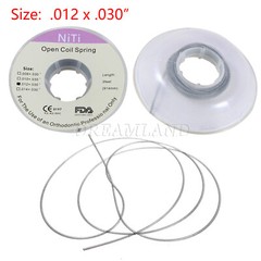 1 Roll Dental Orthodontic Niti Open Coil Spring Spool Dia .012*030 ” inch 914mm