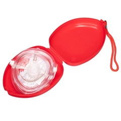 Ergonomic First Aid CPR Mask with One-Way Valve – Lightweight & Travel-Friendly