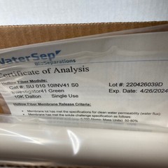 Hollow Fiber Filter Cartridges – 01010INV41 – 10k Dalton – For Intl Buyer