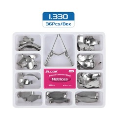 Dental Sectional Contoured Matrices No.1.330, 35μm Hard, with Spring Clip 36pcs