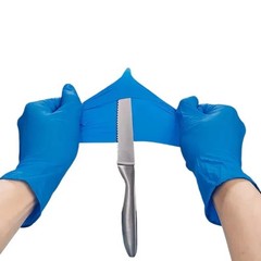 Nitrile Blue Disposable Exam/Medical Cleaning Gloves 4 Mil Powder Latex Free