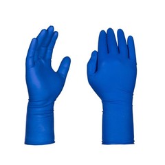 GlovePlus HD Medical Blue Latex Gloves XL, 13 mil, Powder Free, 50 Count