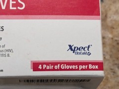 Xpect First Aid Nitrile Gloves Disposable Non-Sterile Protective Gloves 4 Pair