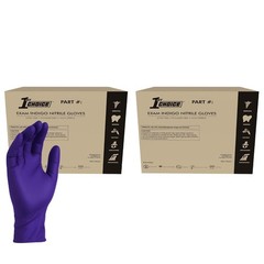 3 Mil Indigo Nitrile Exam Gloves Latex Free Disposable Medical Grade Food Prep