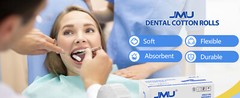 JMU Dental Disposable Cotton Rolls 1”/1.5” High Absorbent Mouth Cotton Rolls