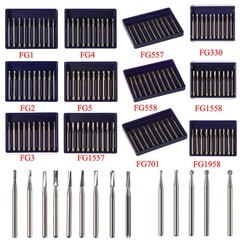 10-100 PCS Dental Lab Clinic Burs Shank Carbide Round Friction Grip FG Bur