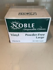10 Boxes/1000 Pcs Vinyl Disposable Gloves Food Deli Grade Powder Free LARGE