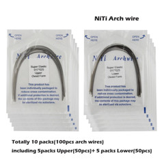 100PCS Arch Wire Orthodontic Niti Natural Ovoid Form Arches Round Rectangular