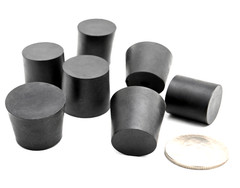 #6 Solid Rubber Stopper No Hole Lab Flask Bottle Tube Tapered Plug Seal Cap
