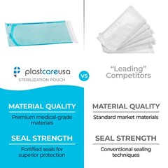400 7.5″ x 13″ Self-Sealing Sterilization Pouch Tattoo Dental Pouches