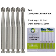 WAVE Dental Round Carbide Burs Latch Surgical Burs 2 4 6 Slow Speed RA 22mm 26mm