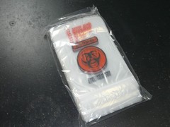 6″ x 9″ 6×9 Specimen Transport Biohazard 2MIL 2 Mil Zip Bag – 100 Count 100x
