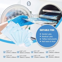 200 Pouches Dental Self-Sealing Sterilization Pouches 5.25×10 inch 200/Box 1 Box
