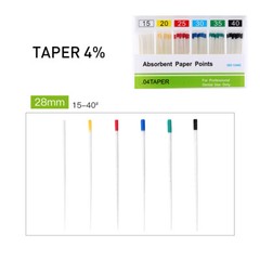 Dental Absorbent Paper Points/Gutta Percha Points Taper 0.02/0.04/0.06 15-40#