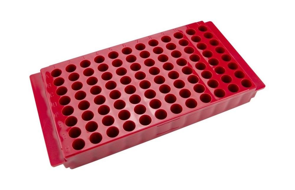 Caplugs Evergreen 240-6388-R30 Microcentrifuge Tube Rack. 96 Places, Reversib…