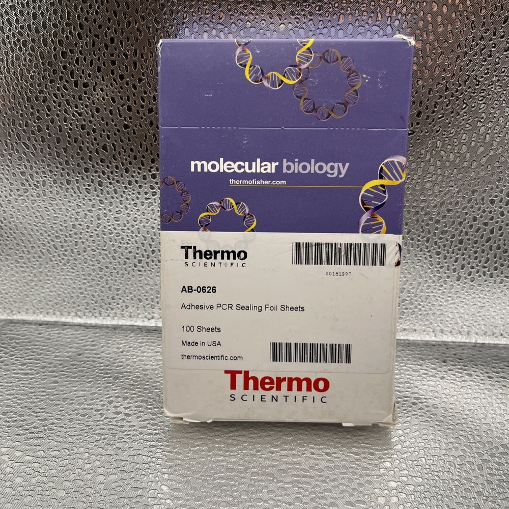 BOX (OF 100) THERMO SCIENTIFIC AB-0626 ADHESIVE PCR SEALING FOIL SHEETS