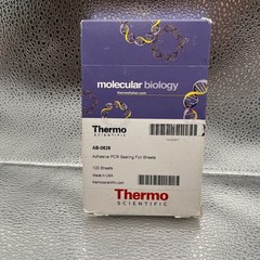 BOX (OF 100) THERMO SCIENTIFIC AB-0626 ADHESIVE PCR SEALING FOIL SHEETS