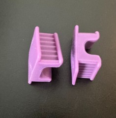 Silicone Mouth Props Bite Blocks (2) Adult Large Purple Dental Tattoo Piercing