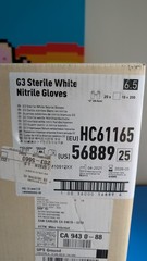 200 pairs KIMTECH G3 Sterile White Nitrile Gloves #56889 Size 6.5 expires 03/26