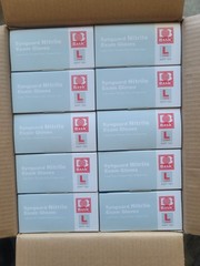 Synguard Nitrile Exam Gloves Blue 10 Box Of 100 per Case Total 1000 Gloves LARGE