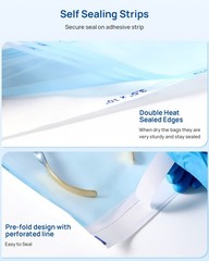 200 Self Sealing Sterilization Pouches, 2.25″ x 5″ Autoclave Sterilizer Bags