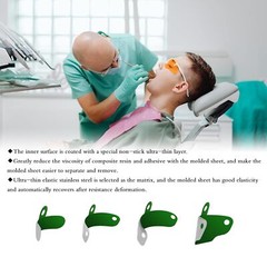 Dental Matrix Bands PTFE Non-Stick Coating Sectional Contoured Metal Matrices US