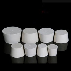 White Rubber Bung Stopper Tapered Plugs Laboratory Solid Stoppers Various Sizes