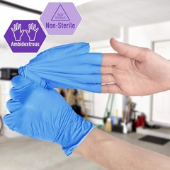 Ambidextrous Nitrile/Vinyl Blend Disposable Exam Gloves X-Large – 100 Count Pack