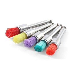 100pcs/Box Dental Polishing Prophy Brush Bowl Flat Type Polisher Colorful Nylon