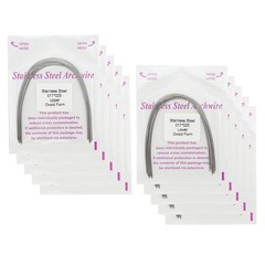 Dental Orthodontic Arch Wires Niti Stainless Steel Ovoid Natural Form 100pcs U/L