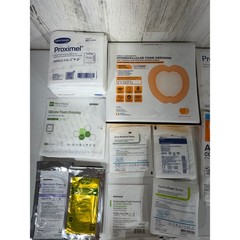 Large Wound Care Medical Supply Lot Mixed Sizes White Sterile Bandage Dressing