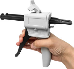 50ml Dual Cartridge Dispensing Gun Kit 1:1 2:1 AB Adhesive Applicator w Nozzles+
