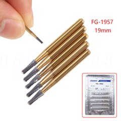 10Pcs Dental Tungsten Carbide Burs Crown Cutter Cutting Transmetal FG 1957