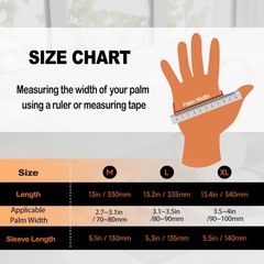 Black Thick Rubber Cleaning Gloves – 2 Pairs of Extra-Large, Reusable, Non-Sl