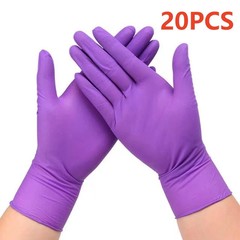 Fuchsia Nitrile Gloves Disposable Powder Latex Free 3-Mil Esthetician Tattoo BBQ