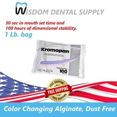 Kromopan 302 – Color Changing Dust Free Alginate, 1 Lb. Pouch