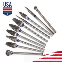 10 Pcs Tungsten Carbide HP Dental Acrylic Bur Drill Coarse Cutter 2.35mm Shank
