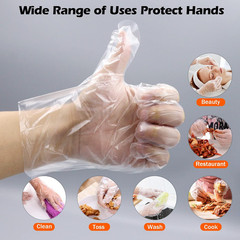 20000 Pcs Disposable Gloves, Clear Food Grade Cooking & Food Handling Gloves, 10