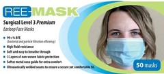 Face Mask Medical Surgical ASTM Level 3 with Testing Result – 1 Box of 50 Masks