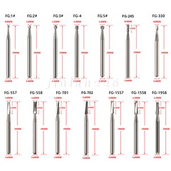 FG Carbide Burs Friction Grip (100-10) Bur