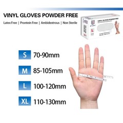 Disposable Vinyl Gloves Latex-Free Powder-Free Food Safe Clear Plastic